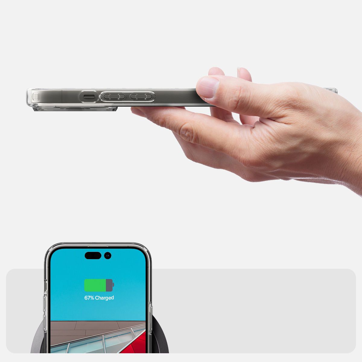 Etui pancerne Spigen Crystal Hybrid do iPhone 14 Pro